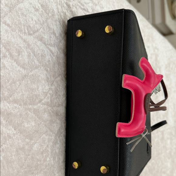 Elegant Black Handbag, genuine leather” Hermes “style - Picture 7 of 8